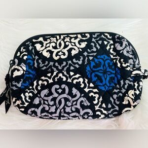 Vera Bradley Black and Blue Floral Clutch